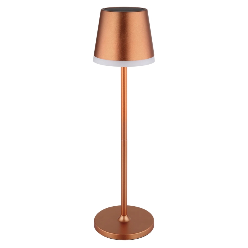 Globo - Lámpara solar LED LED/0,6W/3V 3000K IP44 1200 mAh cobre