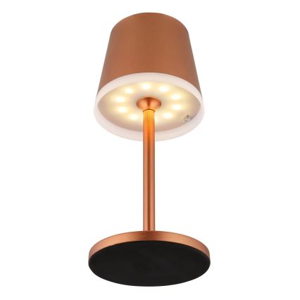 Globo - Lámpara solar LED LED/0,6W/3V 3000K IP44 1200 mAh cobre