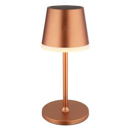 Globo - Lámpara solar LED LED/0,6W/3V 3000K IP44 1200 mAh cobre