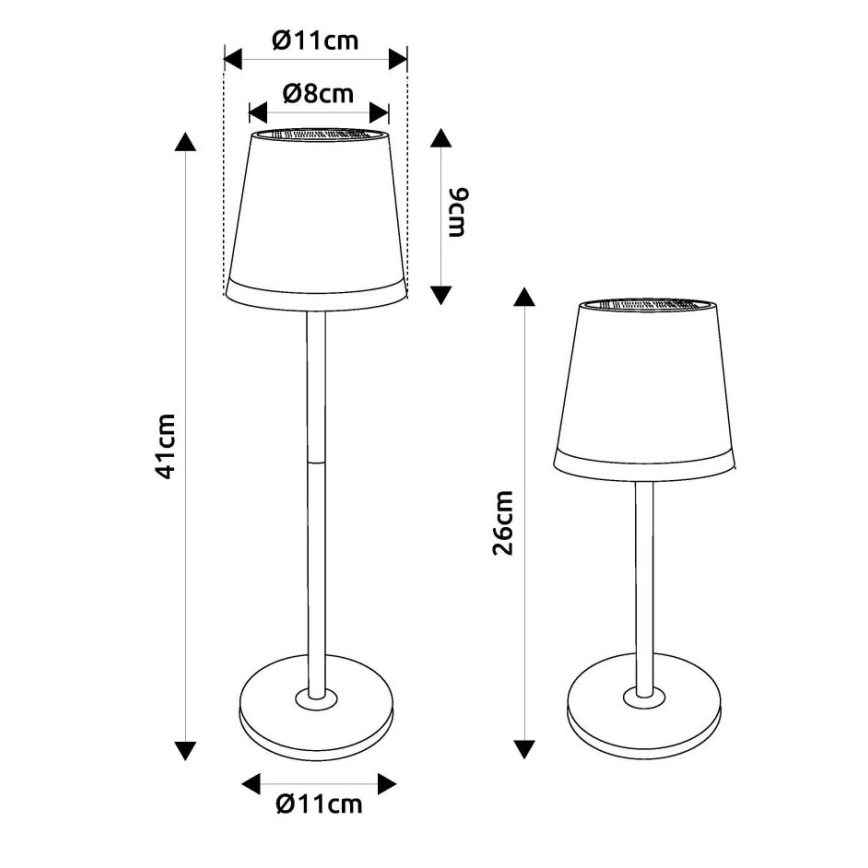Globo - Lámpara solar LED LED/0,6W/3V 3000K IP44 1200 mAh cobre