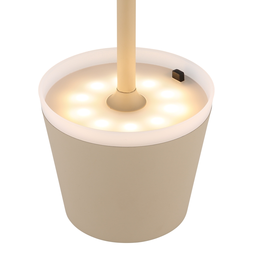 Globo - Lámpara solar LED LED/0,6W/3V 3000K IP44 1200 mAh beige