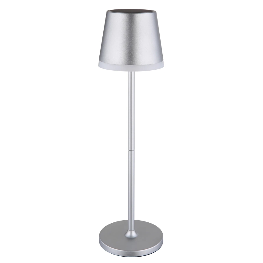 Globo - Lámpara solar LED LED/0,6W/3V 3000K IP44 1200 mAh cromo mate