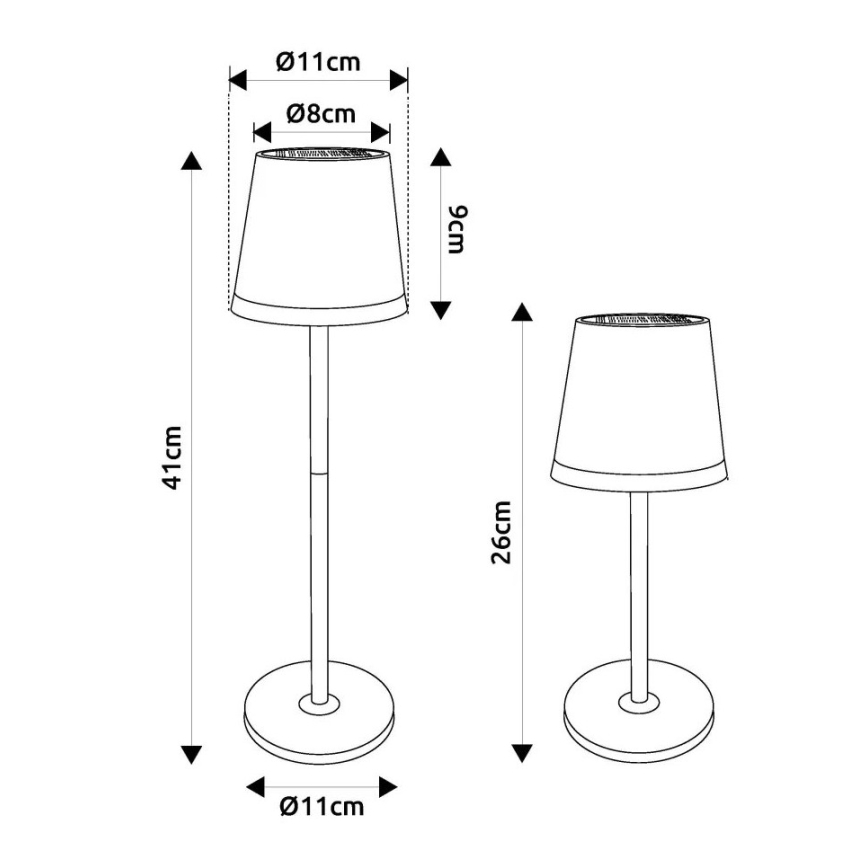 Globo - Lámpara solar LED LED/0,6W/3V 3000K IP44 1200 mAh cromo mate
