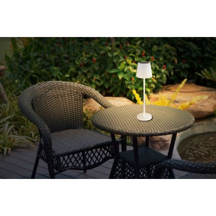 Globo - Lámpara solar LED LED/0,6W/3V 3000K IP44 blanco