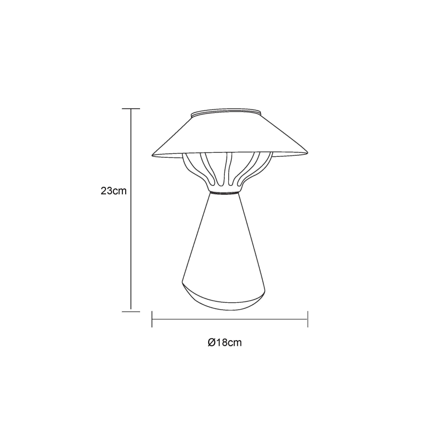 Globo - Lámpara solar LED 10xLED/0,06W/1,2V IP44 600 mAh marrón
