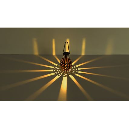 Globo - Lámpara solar LED LED/0,06W/3V IP44 bambú