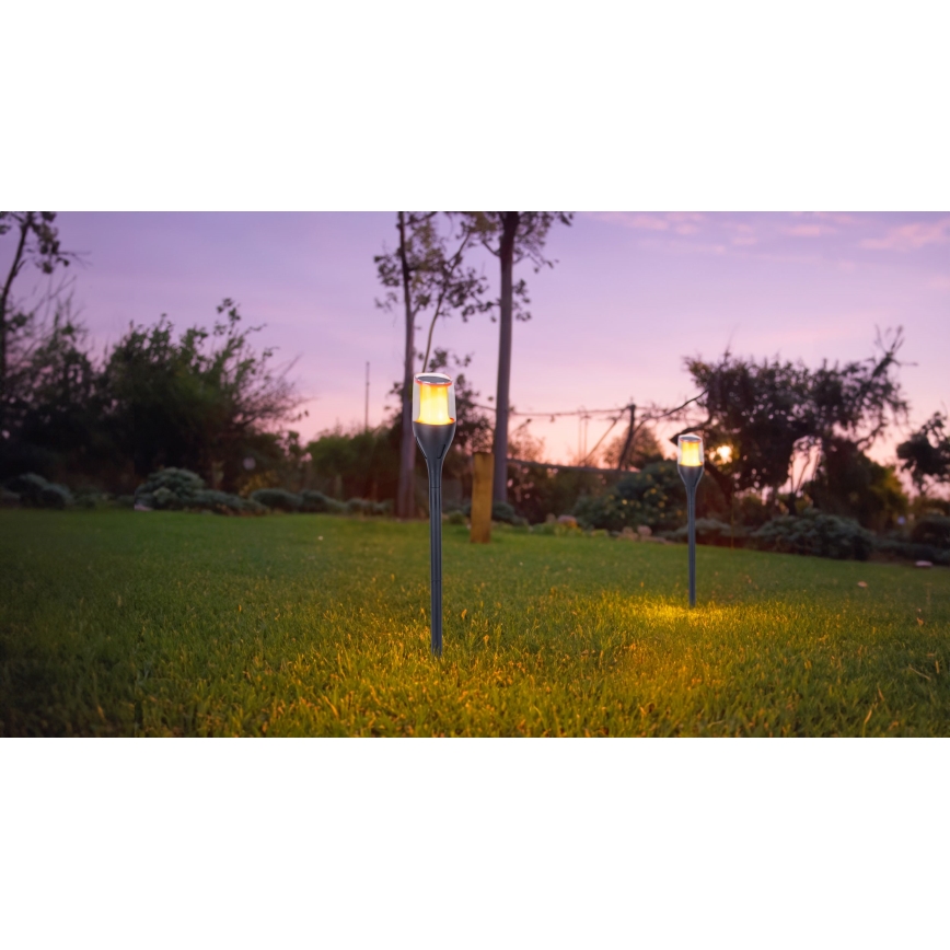 Globo - Lámpara solar LED LED/2,4W/3V 1600K IP44 800 mAh