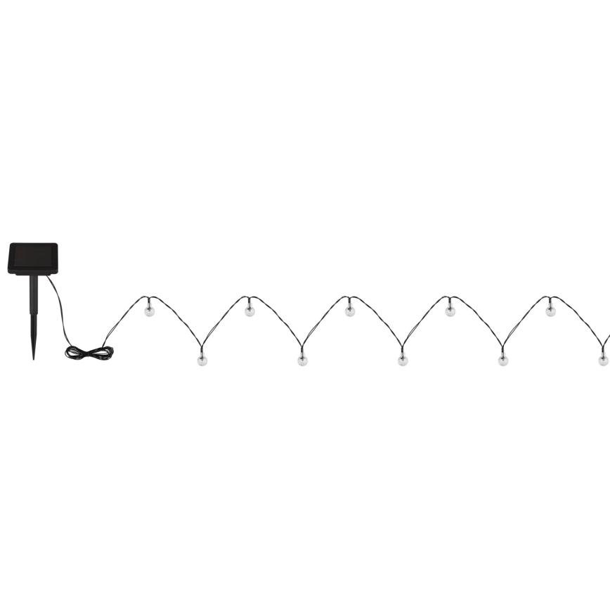 Globo - Cadena solar LED 20xLED/0,06W/3,2V 285 cm IP44 600 mAh