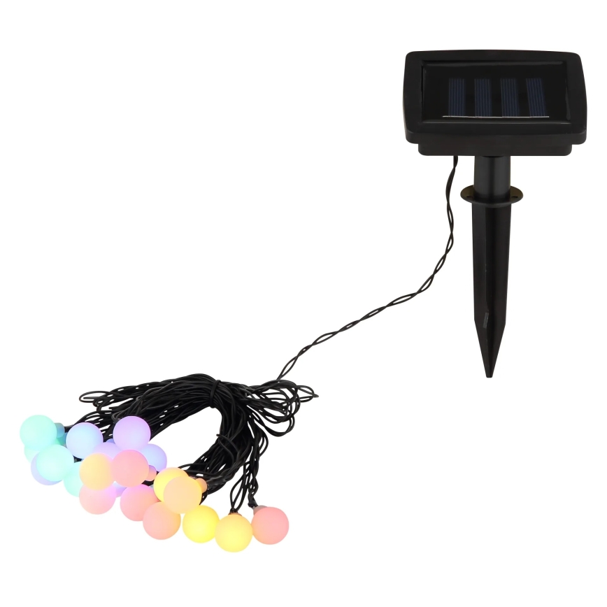 Globo - Cadena de luces solar LED 20x LED/1,2 V IP44 300 mAh 5,8 m