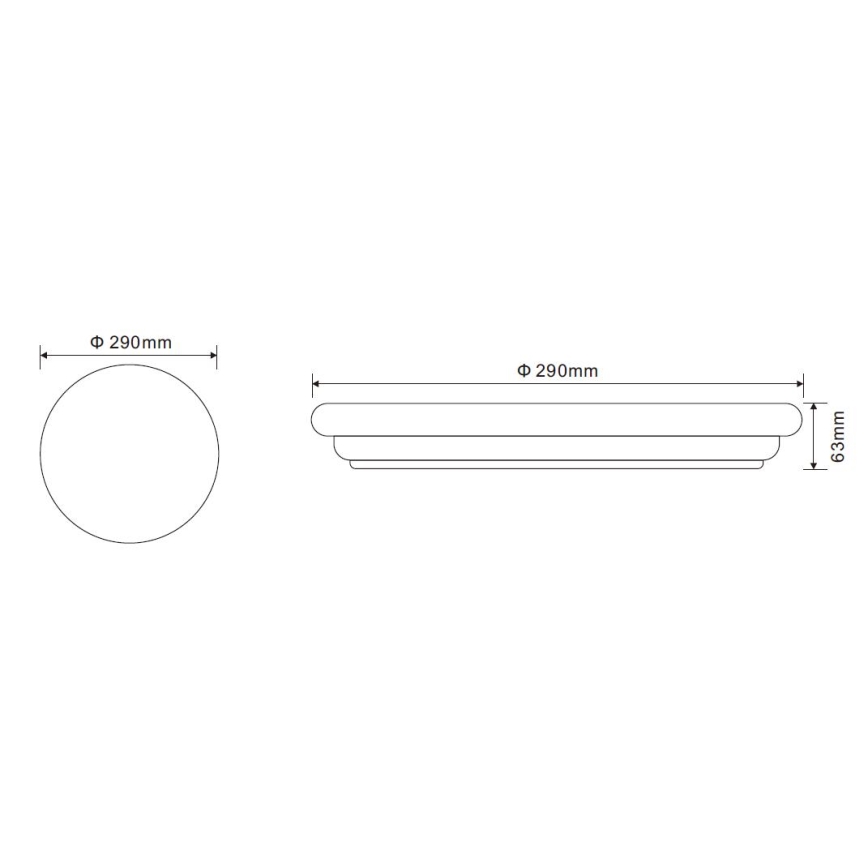 GLOBO 41003-20 - Plafón LED TARUG 1xLED/20W/230V