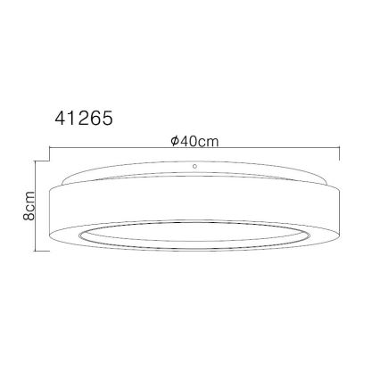 Globo - Plafón LED LED/24W/230V diá. 40 cm 3000K blanco