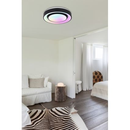 Globo - Plafón regulable RGBW LED/24W/230V 3000-6500K+ control remoto