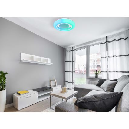 Globo - Plafón regulable RGBW LED/18W/230V 2700-6500K + control remoto