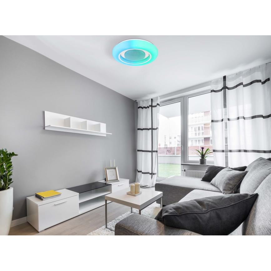 Globo - Plafón regulable RGBW LED/18W/230V 2700-6500K + control remoto