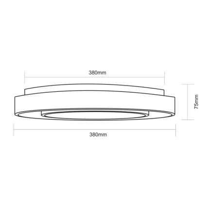 Globo - Plafón regulable RGBW LED/18W/230V 2700-6500K + control remoto