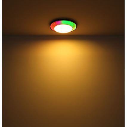 Globo - Plafón LED RGBW regulable LED/21W/230V 2700-6500K+ control remoto