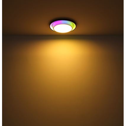 Globo - Plafón LED RGBW regulable LED/21W/230V 2700-6500K+ control remoto
