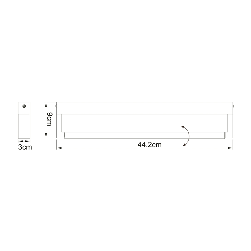 Globo - Aplique de baño LED LED/12W/230V IP44
