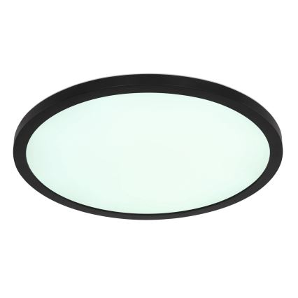 Globo - Plafón de baño LED RGB regulable LED/18W/230V 3000-6000K + control remoto IP44 negro