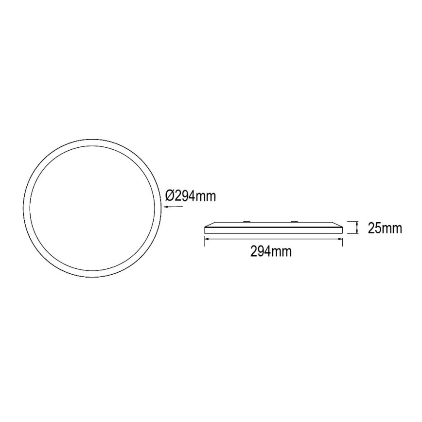 Globo - Luz de techo LED regulable para baño LED/18W/230V diá. 29,4 cm IP44 blanco