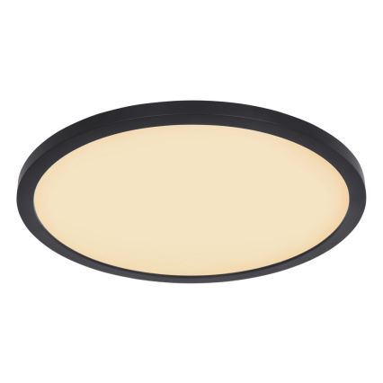 Globo - Luz de techo LED regulable para baño LED/24W/230V diá. 42 cm IP44 negro