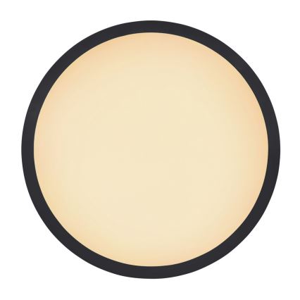 Globo - Luz de techo LED regulable para baño LED/24W/230V diá. 42 cm IP44 negro