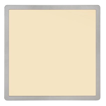 Globo - Luz de techo LED regulable para baño LED/24W/230V 42x42 cm IP44 cromo mate