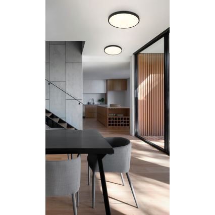 Globo - Plafón LED LED/15W/230V 4000K diá. 23 cm negro