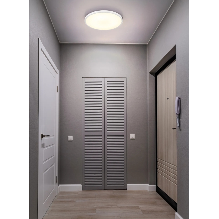 Globo - Lámpara de techo LED 20W/230V 4000K Ø 30 cm blanca