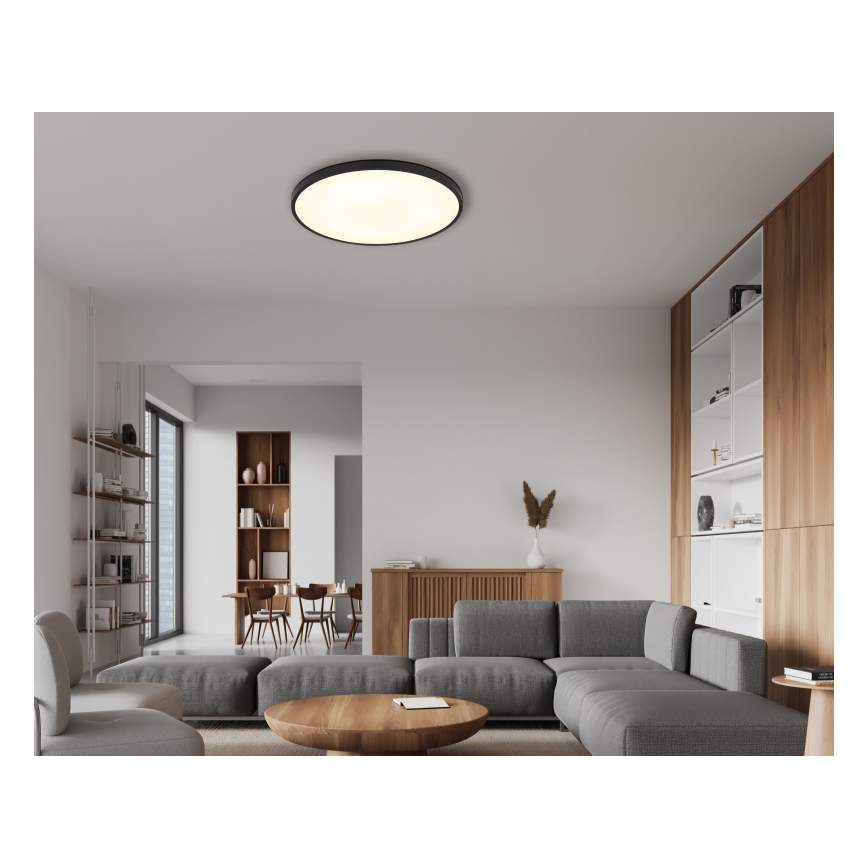 Globo - Plafón LED LED/32W/230V 4000K diá. 40 cm negro
