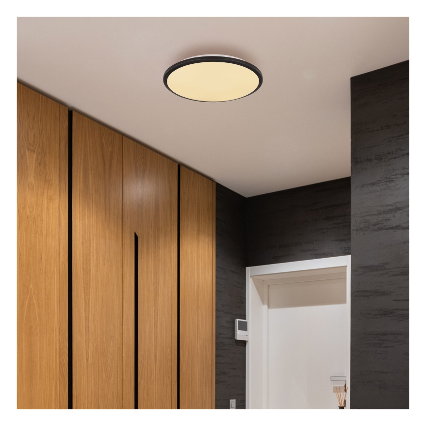 Globo - Plafón LED LED/18W/230V 3000K diá. 35 cm negro