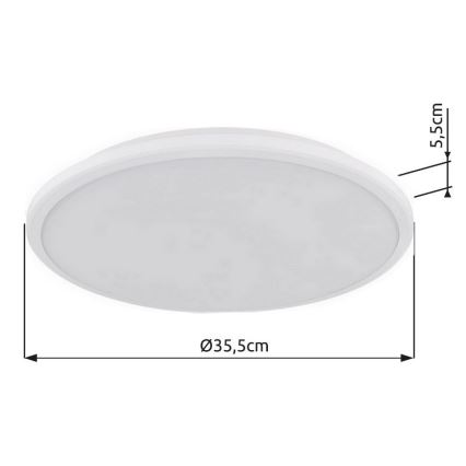 Globo - Plafón LED LED/18W/230V 3000K diá. 35 cm blanco