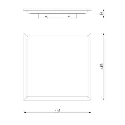 Globo - Plafón LED LED/24W/230V