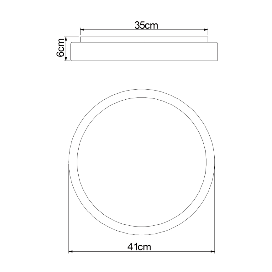Globo - Plafón LED regulable LED/18W/230V 2700-6500K + control remoto