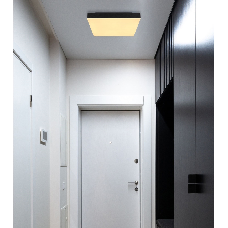Globo - Plafón LED LED/18W/230V 30x30 cm negro