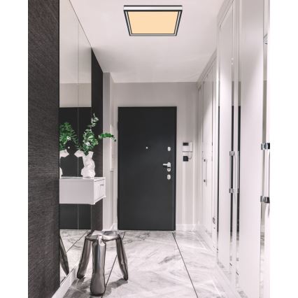Globo - Lámpara de techo LED LED/12W/230V 30x30 cm negro/blanco