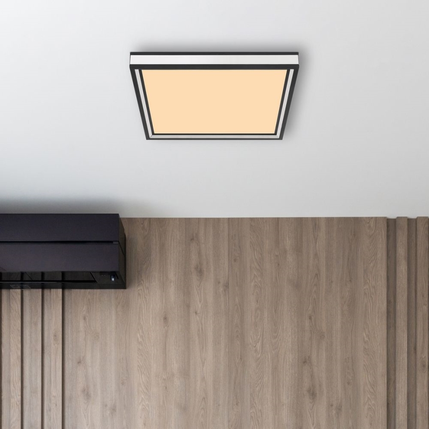 Globo - Lámpara de techo LED LED/12W/230V 30x30 cm negro/blanco
