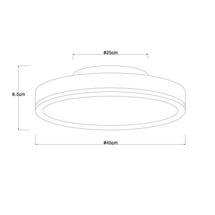Globo - Plafón LED LED/24W/230V 3000K diá. 45 cm