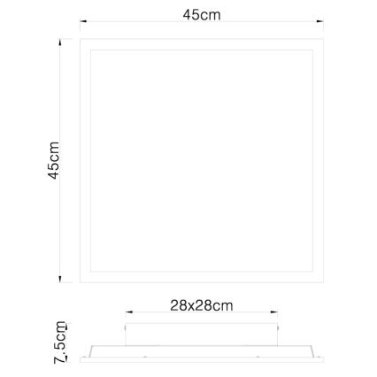 Globo - Plafón LED LED/24W/230V