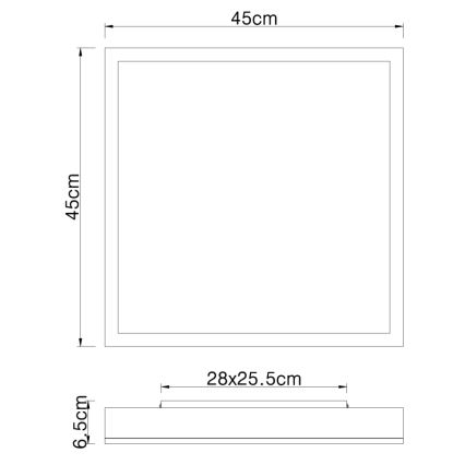 Globo - Plafón LED LED/24W/230V