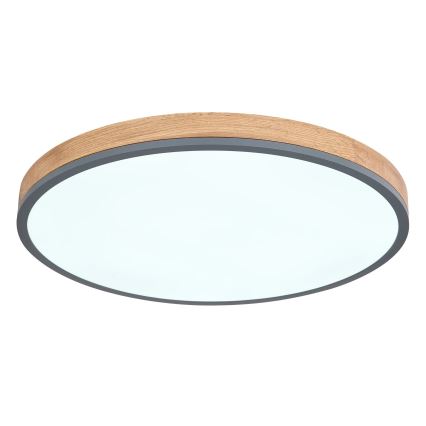 Globo - Plafón LED regulable LED/40W/230V 2700-6500K diá. 60 cm + control remoto marrón/gris