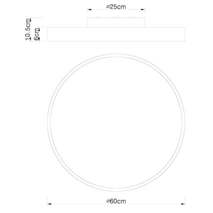 Globo - Plafón LED regulable LED/48W/230V 3000-6000K + control remoto