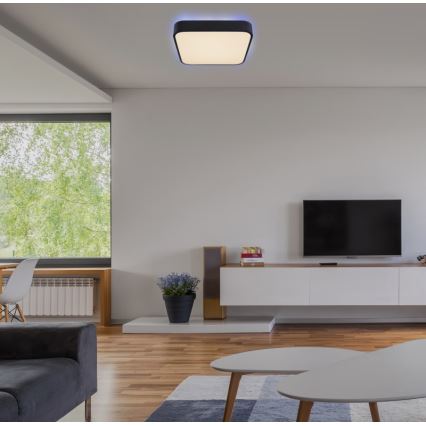 Globo - Plafón LED RGB regulable LED/24W/230V + control remoto