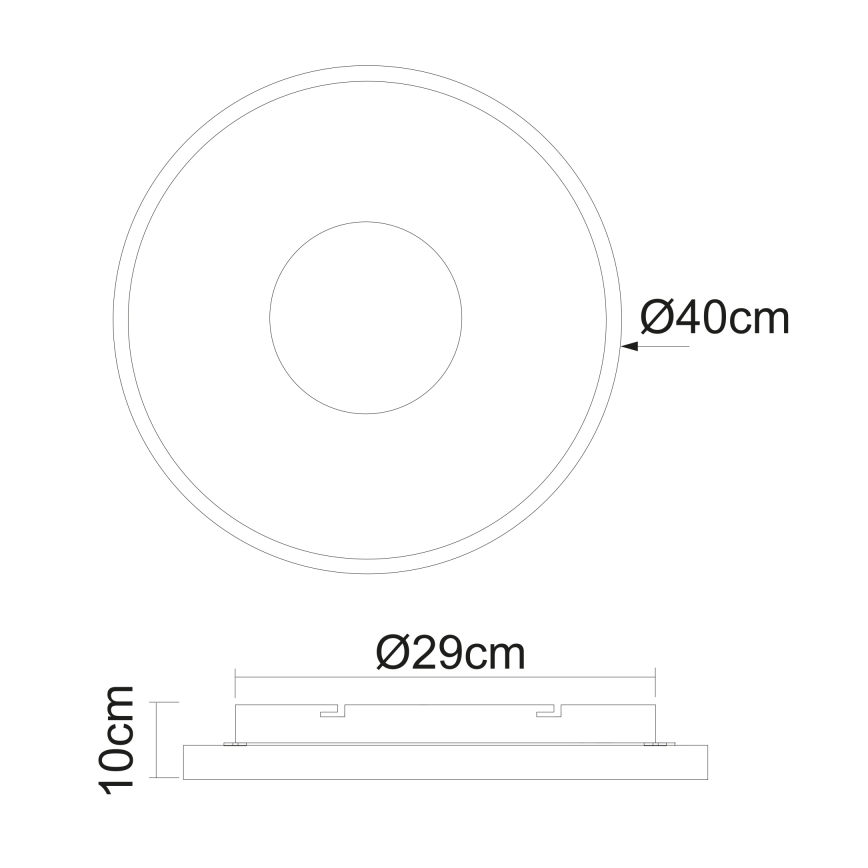 Globo - Plafón LED regulable LED/30W/230V 2700-6000K + control remoto