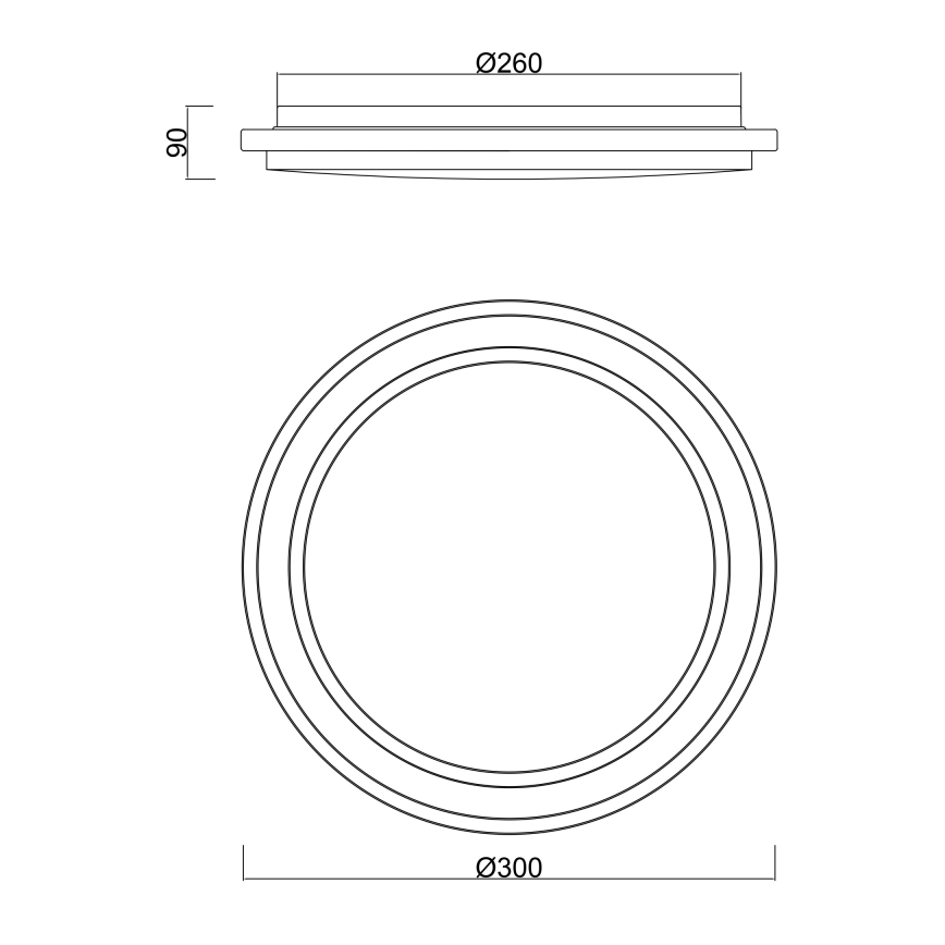 Globo - Lámpara de techo LED para baño con sensor LED/18W/230V IP44