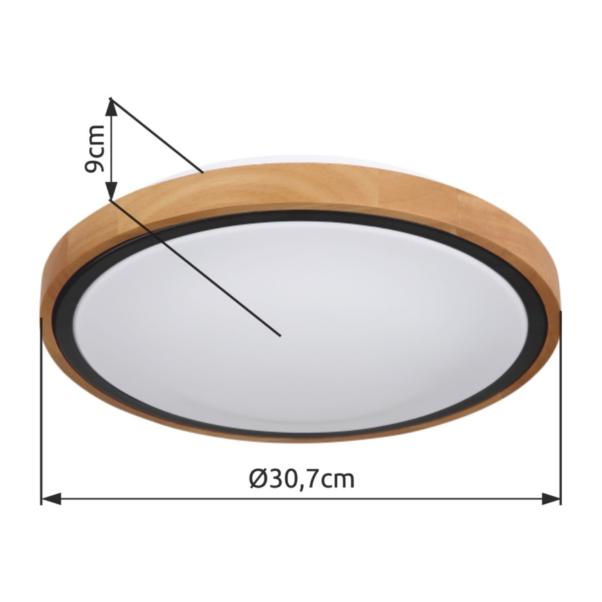 Globo - Lámpara de techo LED LED/12W/230V 307 mm 3000/4500/6000K