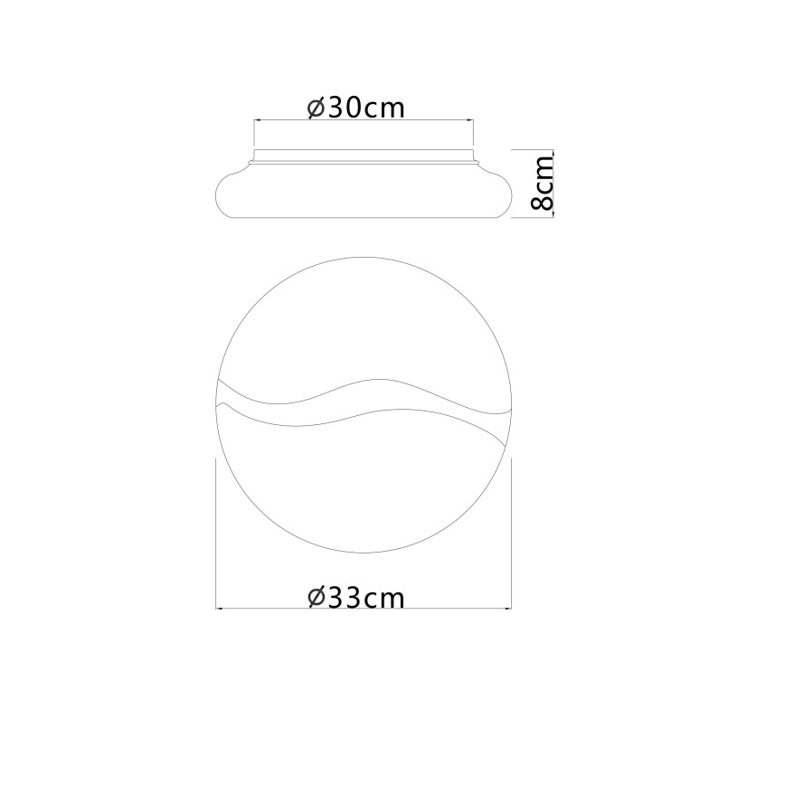 Globo - Lámpara de techo LED LED/24W/230V 3000/4200/6000K Ø 33 cm