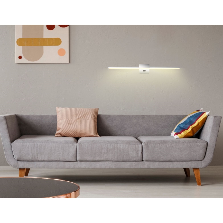 Globo - Lámpara LED de cuadro LED/12W/230V 61,5 cm cromo brillante