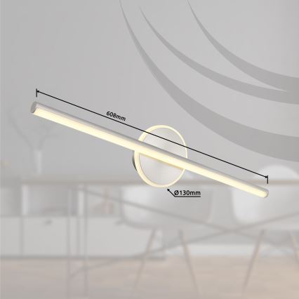 Globo - Iluminación LED para espejos de baño LED/10W/230V 60,8 cm IP44 cromo brillante