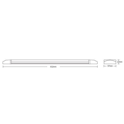 Globo - Aplique de baño LED LED/18W/230V IP65